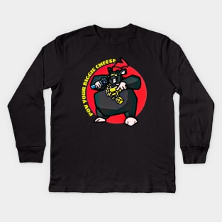 pov your biggie cheese Kids Long Sleeve T-Shirt